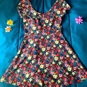 Floral Summer skater mini Dress